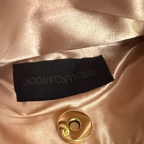 Jessica McClintock Rose Gold Gwen Ball Mesh Ring Clutch - Picture 8 of 15